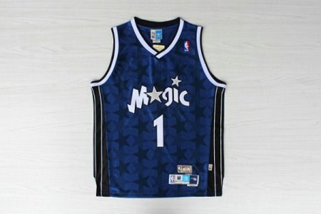 Maillot De Basket Orlando Magic Anfernee Hardaway 1 Bleu Fonce Star